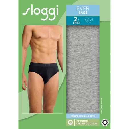 Sloggi Homme Ever Ease Hipster 2Pack Gris