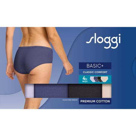 Sloggi Femme Basic Midi Culotte 4 pack C4P V020 3+1 gratui