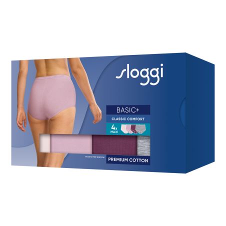 Sloggi Dames Basic Maxi Slip 4 pack C4P V014 3+1 gratis