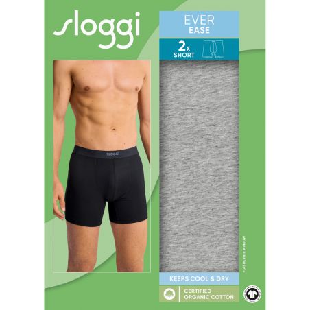 Sloggi Homme Ever Ease Short 2Pack Gris