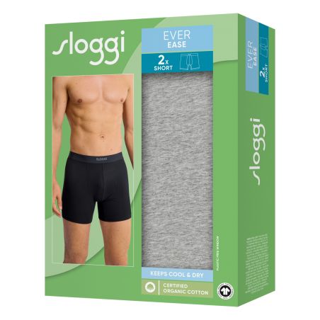 Sloggi Men Ever Ease Short 2Pack Grijs