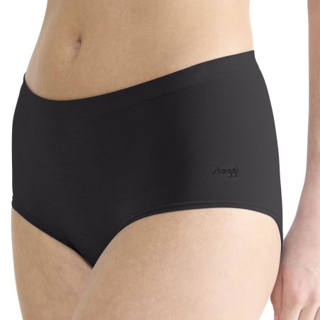 Sloggi GO Sence Highwaist Maxi 2Pack Zwart Sloggi GO Sence Highwaist Maxi 2Pack Zwart