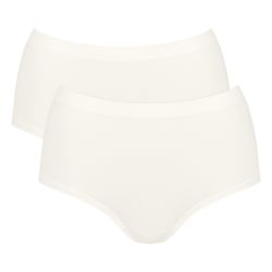 Sloggi GO Sence Highwaist Maxi 2Pack Silk White