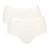 Sloggi Dames GO Sense Highwaist Maxi 2Pack Silk White