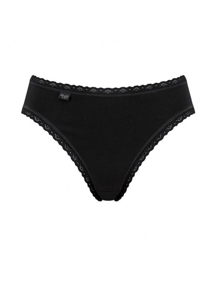 Sloggi Dames 24/7 Tai Slip Cotton Lace Black