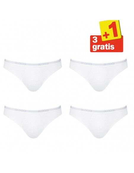 Sloggi Men Basic Mini 4Pack White 3+1 Gratis