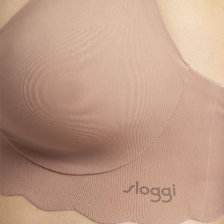 Sloggi Dames Zero Microfibre 2.0 Soft BraCameo Brown