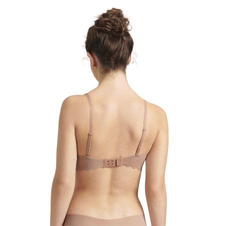 Sloggi Dames Zero Microfibre 2.0 Soft BraCameo Brown