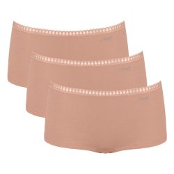 Sloggi Dames Go Crush Short C3P Beige
