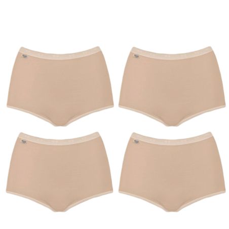 Sloggi Dames Basic Maxi Slip 4 pack Skin 3+1 Gratis