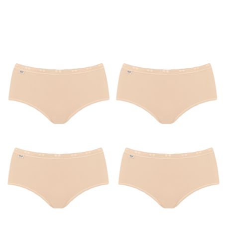 Sloggi Femmes Basic Midi Slip 4 pack Beige 3+1 Gratis