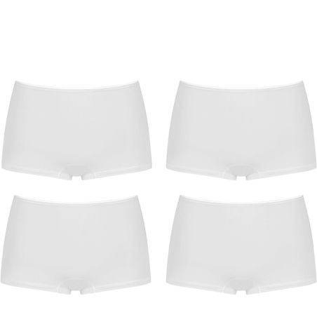 Sloggi Femmes Feel Sensational Short 02 4 pack Blanc 3+1 Gratis