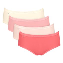 Sloggi Dames Basic Midi Slip 4 pack C4P M006 3+1 gratis
