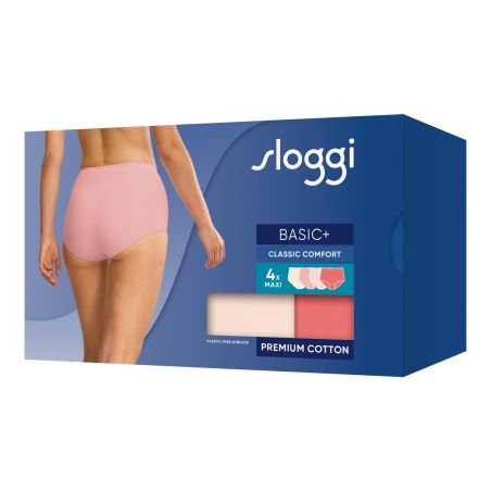 Sloggi Dames Basic Maxi Slip 4 pack C4P M006 3+1 gratis