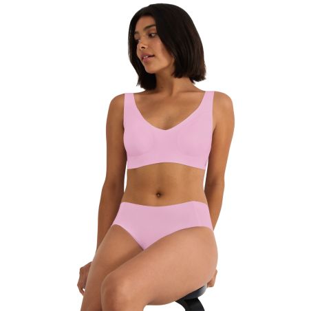 Sloggi Dames Zero Feel 2.0 Hipster Floral Pink
