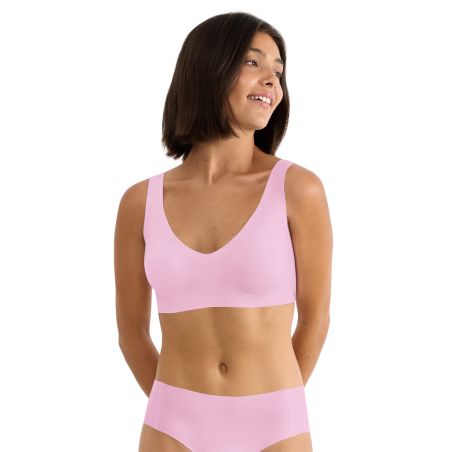 Sloggi Dames Zero Feel 2.0 Bralette Floral Pink