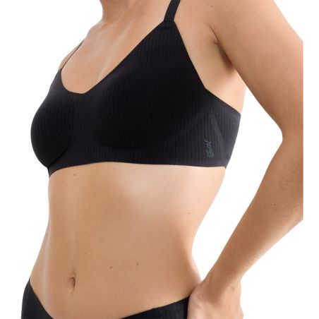 Sloggi Dames Zero Feel Pure Soft Bra Zwart