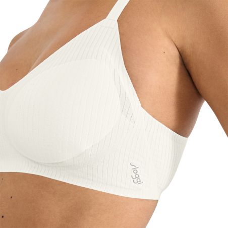 Sloggi Dames Zero Feel Pure Soft Bra Ivoor