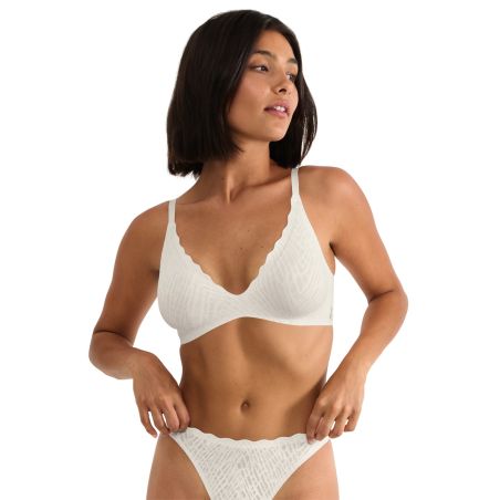 Sloggi Dames Zero Feel Bliss Push-Up BH THE UP Ivoor