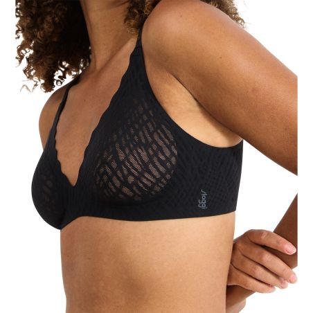 Sloggi Dames Zero Feel Bliss Push-Up BH THE UP Zwart