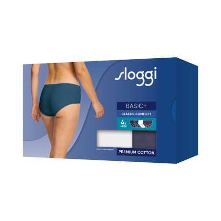 Sloggi Femme Basic Midi Culotte 4 pack C4P M006 3+1 gratui
