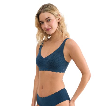 Sloggi Dames Zero Feel Bliss Soft Bra Smokey Blue