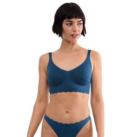 Sloggi Dames Zero Feel Bliss Bralette Smokey Blue