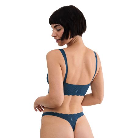 Sloggi Dames Zero Feel Bliss Bralette Smokey Blue
