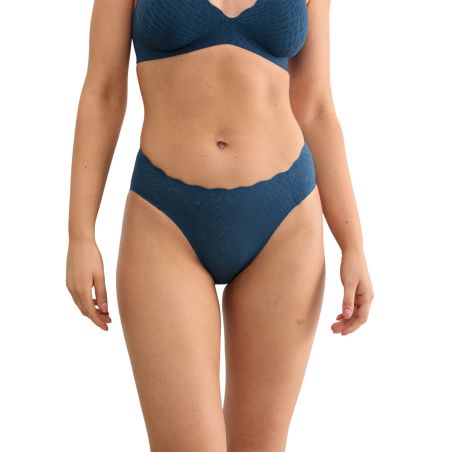 Sloggi Dames Zero Feel Bliss High Leg Smokey Blue