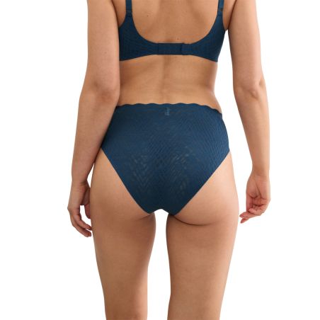 Sloggi Dames Zero Feel Bliss High Leg Smokey Blue
