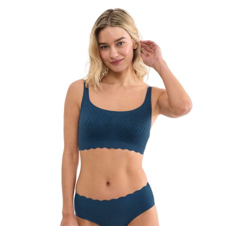 Sloggi Dames Zero Feel Bliss Top Smokey Blue
