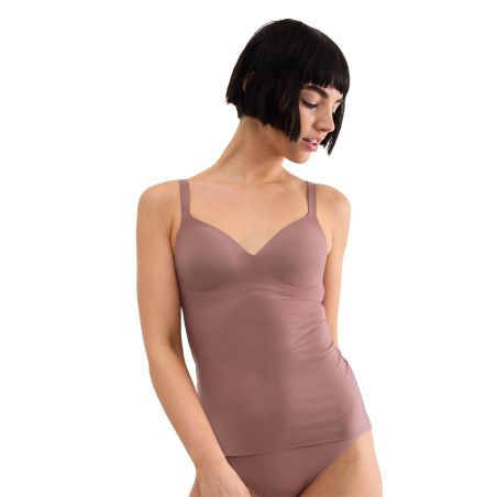 Sloggi Dames Zero Feel 2.0 The UP Bra Shirt Cacao