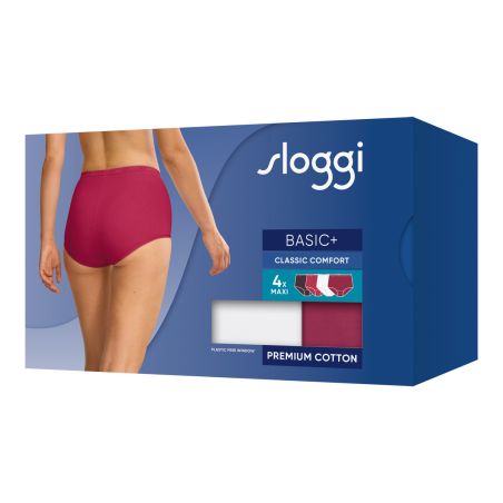 Sloggi Dames Basic Maxi Slip 4 pack C4P 0033 3+1 gratis
