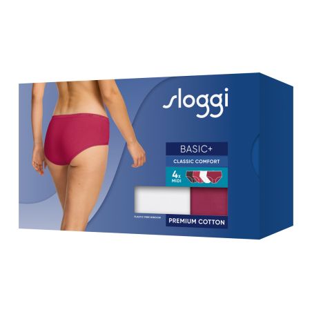 Sloggi Dames Basic Midi Slip 4 pack C4P 0033 3+1 gratis