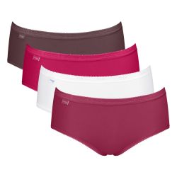 Sloggi Dames Basic Midi Slip 4 pack C4P 0033 3+1 gratis