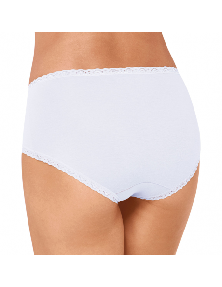 Sloggi Dames 24/7 Midi Slip Cotton Lace White