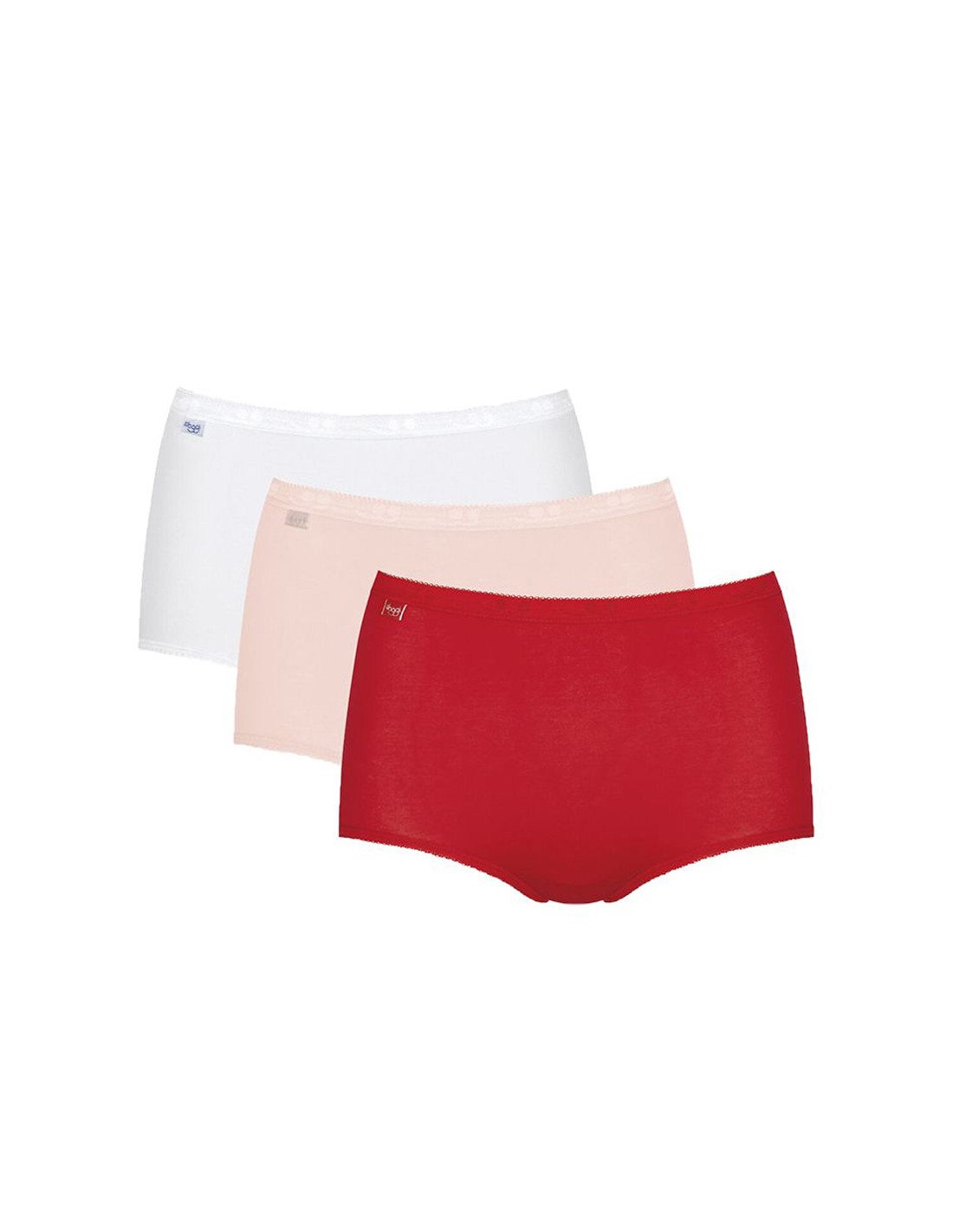Sloggi Basic+ Maxislips, 3er-Pack, Baumwollstretch, Für Damen