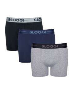 Sloggi Men GO Short Blue Black Grey 3Pack