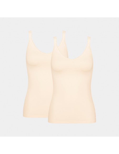 Sloggi GO Spaghetti Top C2P Vanille 2pack