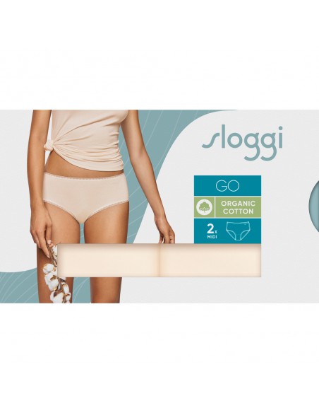 Sloggi GO Midi C2P Vanille 2pack